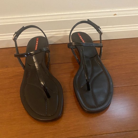 Prada thong sandals low wedge - Picture 4 of 4